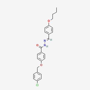 N'-(4-Butoxybenzylidene)-4-((4-chlorobenzyl)oxy)benzohydrazide