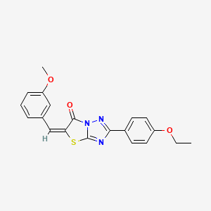 (5E)-2-(4-ethoxyphenyl)-5-(3-methoxybenzylidene)[1,3]thiazolo[3,2-b][1,2,4]triazol-6(5H)-one