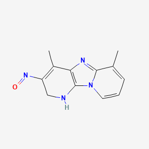 molecular formula C12H12N4O B1201455 3-羟氨基-4,6-二甲基二吡啶并(1,2-a:3',2'-d)咪唑 CAS No. 98046-72-1
