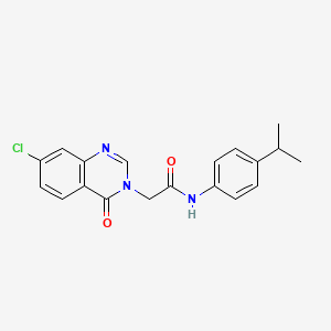 2-(7-Chloro-4-oxoquinazolin-3(4H)-yl)-N-(4-isopropylphenyl)acetamide