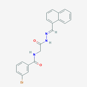 3-Bromo-N-(2-(2-(1-naphthylmethylene)hydrazino)-2-oxoethyl)benzamide