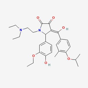 1-[2-(Diethylamino)ethyl]-5-(3-ethoxy-4-hydroxyphenyl)-3-hydroxy-4-(4-isopropoxy-3-methylbenzoyl)-1,5-dihydro-2H-pyrrol-2-one