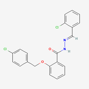 N'-(2-Chlorobenzylidene)-2-((4-chlorobenzyl)oxy)benzohydrazide