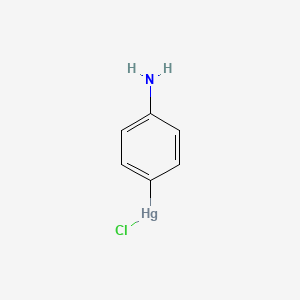 molecular formula C6H6ClHgN B1201491 4-Aminophenylmercury chloride CAS No. 3550-44-5
