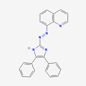 molecular formula C24H17N5 B1201492 2-(8-Quinolylazo)-4,5-diphenylimidazole CAS No. 4948-87-2