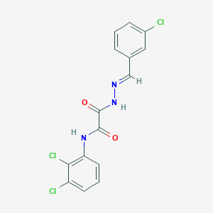 2-(2-(3-Chlorobenzylidene)hydrazino)-N-(2,3-dichlorophenyl)-2-oxoacetamide