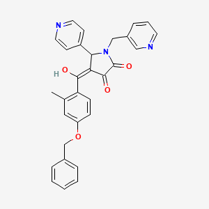 4-(4-(Benzyloxy)-2-methylbenzoyl)-3-hydroxy-1-(pyridin-3-ylmethyl)-5-(pyridin-4-yl)-1H-pyrrol-2(5H)-one