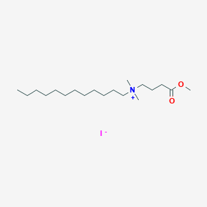 molecular formula C19H40INO2 B12015214 N-(4-Methoxy-4-oxobutyl)-N,N-dimethyl-1-dodecanaminium iodide CAS No. 137525-61-2