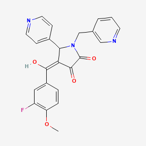 4-(3-Fluoro-4-methoxybenzoyl)-3-hydroxy-1-(pyridin-3-ylmethyl)-5-(pyridin-4-yl)-1H-pyrrol-2(5H)-one