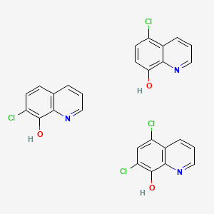 molecular formula C27H17Cl4N3O3 B1201534 卤喹诺 CAS No. 8067-69-4