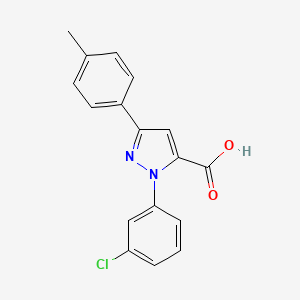 1-(3-Chlorophenyl)-3-P-tolyl-1H-pyrazole-5-carboxylic acid