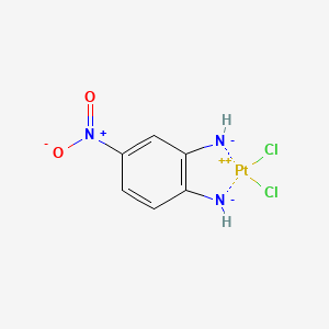 molecular formula C6H5Cl2N3O2Pt B1201538 (2-Azanidyl-4-nitrophenyl)azanide;dichloroplatinum(2+) CAS No. 72596-02-2