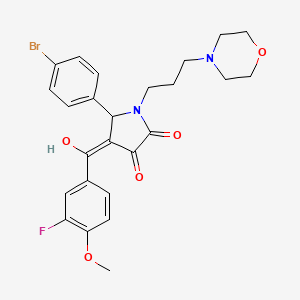 5-(4-Bromophenyl)-4-(3-fluoro-4-methoxybenzoyl)-3-hydroxy-1-[3-(4-morpholinyl)propyl]-1,5-dihydro-2H-pyrrol-2-one