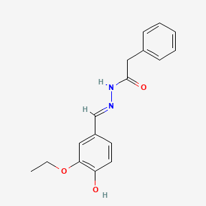 N'-[(E)-(3-ethoxy-4-hydroxyphenyl)methylidene]-2-phenylacetohydrazide