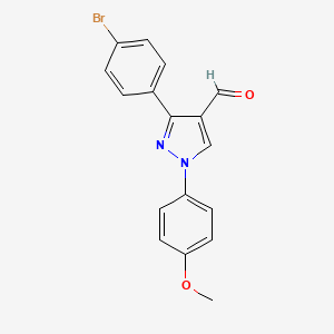 3-(4-bromophenyl)-1-(4-methoxyphenyl)-1H-pyrazole-4-carbaldehyde