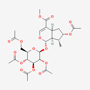 molecular formula C27H36O15 B1201552 洛加宁五乙酸酯 CAS No. 20586-11-2