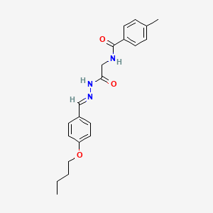 N-(2-(2-(4-Butoxybenzylidene)hydrazino)-2-oxoethyl)-4-methylbenzamide