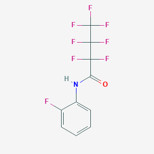 molecular formula C10H5F8NO B1201562 七氟丁酰胺，N-(2-氟苯基)- 