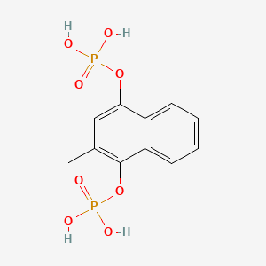 molecular formula C11H12O8P2 B1201563 二磷酸甲萘酚 CAS No. 84-98-0