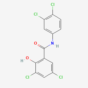 molecular formula C13H7Cl4NO2 B1201565 Tetrachlorosalicylanilide CAS No. 1154-59-2