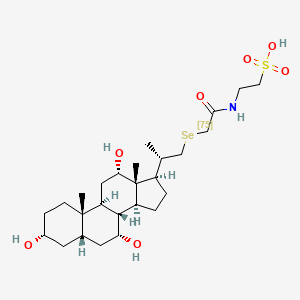 molecular formula C26H45NO7SSe B1201567 Tauroselcholic acid se-75 CAS No. 75018-70-1