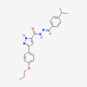 N'-(4-Isopropylbenzylidene)-3-(4-propoxyphenyl)-1H-pyrazole-5-carbohydrazide