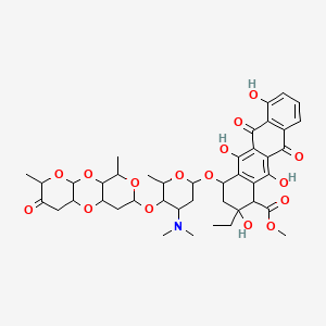 molecular formula C42H51NO16 B1201571 Epelmycin B CAS No. 107807-24-9
