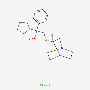 molecular formula C20H30ClNO2 B1201574 盐酸苯奎宁 CAS No. 151937-76-7