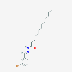 molecular formula C21H33BrN2O B12015741 N'-(3-Bromobenzylidene)tetradecanohydrazide CAS No. 769143-54-6