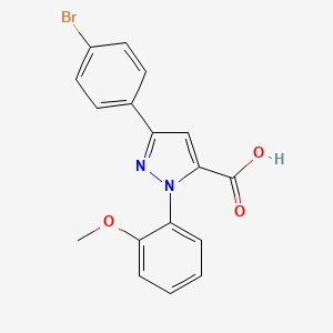 3-(4-Bromophenyl)-1-(2-methoxyphenyl)-1H-pyrazole-5-carboxylic acid