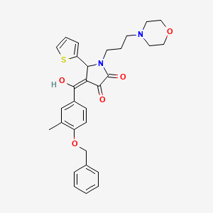 4-{[4-(benzyloxy)-3-methylphenyl]carbonyl}-3-hydroxy-1-[3-(morpholin-4-yl)propyl]-5-(thiophen-2-yl)-1,5-dihydro-2H-pyrrol-2-one