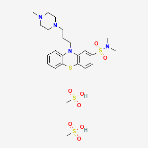 molecular formula C24H38N4O8S4 B1201582 硫代丙嗪二甲磺酸盐 CAS No. 2347-80-0