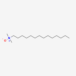 molecular formula C16H35NO B1201591 1-Tetradecanamine, N,N-dimethyl-, N-oxide CAS No. 3332-27-2