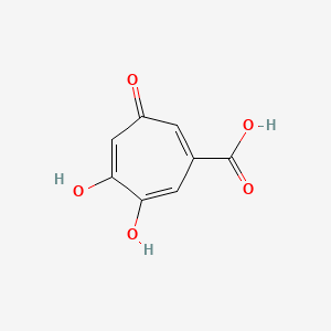 molecular formula C8H6O5 B1201593 柄酸 CAS No. 4440-39-5