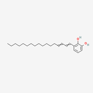 molecular formula C23H36O2 B1201598 3-Heptadecadienyl pyrocatechol CAS No. 76607-95-9