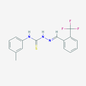 2-(Trifluoromethyl)benzaldehyde N-(3-methylphenyl)thiosemicarbazone