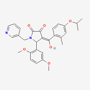 5-(2,5-Dimethoxyphenyl)-3-hydroxy-4-(4-isopropoxy-2-methylbenzoyl)-1-(pyridin-3-ylmethyl)-1H-pyrrol-2(5H)-one