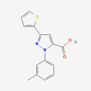 3-(Thiophen-2-YL)-1-M-tolyl-1H-pyrazole-5-carboxylic acid