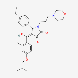 5-(4-ethylphenyl)-3-hydroxy-4-(4-isobutoxy-2-methylbenzoyl)-1-[3-(4-morpholinyl)propyl]-1,5-dihydro-2H-pyrrol-2-one