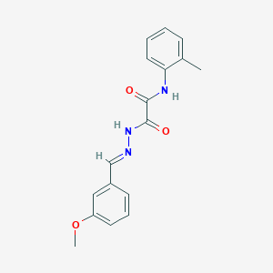 2-(2-(3-Methoxybenzylidene)hydrazino)-N-(2-methylphenyl)-2-oxoacetamide