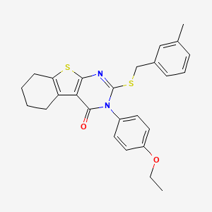 3-(4-ethoxyphenyl)-2-[(3-methylbenzyl)sulfanyl]-5,6,7,8-tetrahydro[1]benzothieno[2,3-d]pyrimidin-4(3H)-one