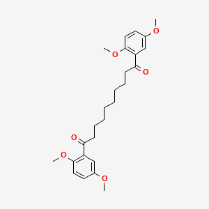 molecular formula C26H34O6 B12016399 1,10-Bis(2,5-dimethoxyphenyl)decane-1,10-dione CAS No. 10365-10-3