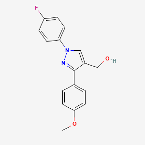 (1-(4-Fluorophenyl)-3-(4-methoxyphenyl)-1H-pyrazol-4-YL)methanol