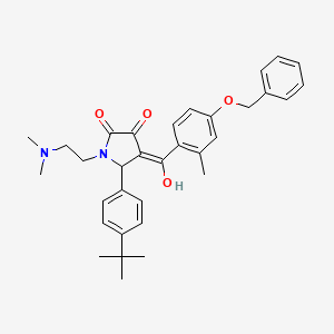 4-{[4-(benzyloxy)-2-methylphenyl]carbonyl}-5-(4-tert-butylphenyl)-1-[2-(dimethylamino)ethyl]-3-hydroxy-1,5-dihydro-2H-pyrrol-2-one