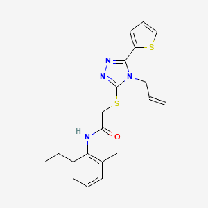 N-(2-ethyl-6-methylphenyl)-2-{[4-(prop-2-en-1-yl)-5-(thiophen-2-yl)-4H-1,2,4-triazol-3-yl]sulfanyl}acetamide