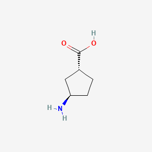B1201650 (1R,3R)-3-Aminocyclopentanecarboxylic acid CAS No. 57376-72-4