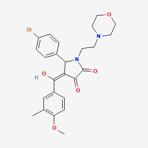 5-(4-Bromophenyl)-3-hydroxy-4-(4-methoxy-3-methylbenzoyl)-1-(2-morpholinoethyl)-1H-pyrrol-2(5H)-one