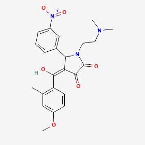 1-[2-(Dimethylamino)ethyl]-3-hydroxy-4-(4-methoxy-2-methylbenzoyl)-5-(3-nitrophenyl)-1,5-dihydro-2H-pyrrol-2-one