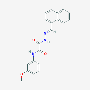 N-(3-Methoxyphenyl)-2-(2-(1-naphthylmethylene)hydrazino)-2-oxoacetamide