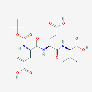 molecular formula C21H33N3O10 B1201656 Boc-meglu-glu-val CAS No. 95049-79-9